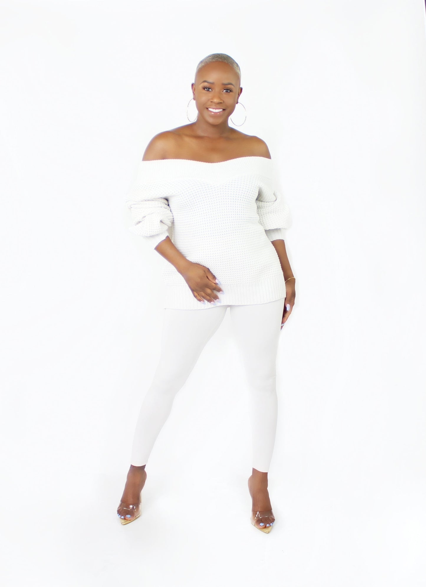 Winter White Leggings (LEGGINGS ONLY)