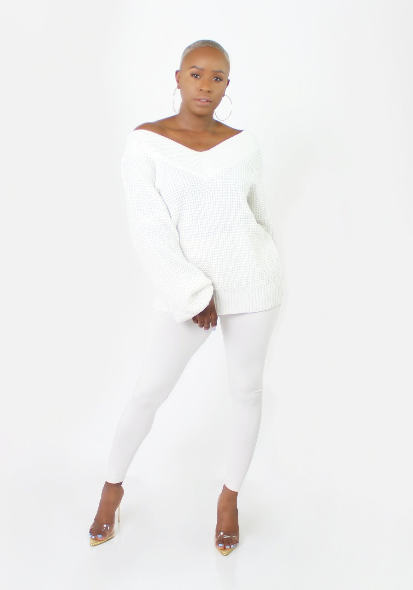 Winter White Leggings (LEGGINGS ONLY)