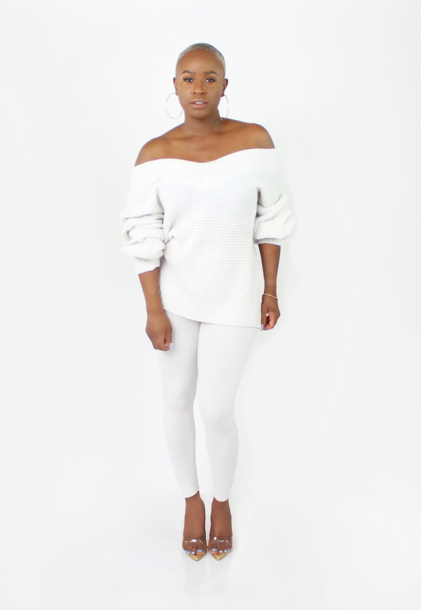 Winter White Leggings (LEGGINGS ONLY)