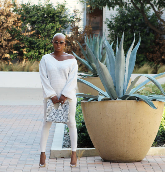 Winter White Leggings (LEGGINGS ONLY)