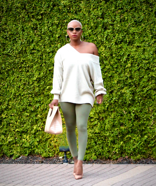 Stylish Sage Sweater Set