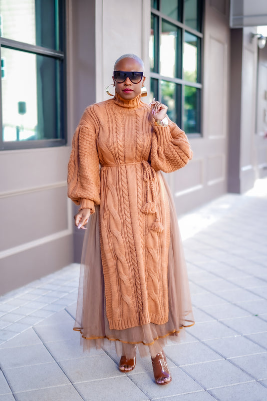 2-Pc Turtleneck Sweater & Skirt Set—Will Ship The Week Of 11/10/25