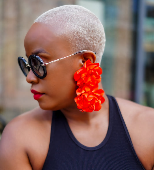 Roses Are Red Flower Earrings—Will Ship The Week Of 11/10/25