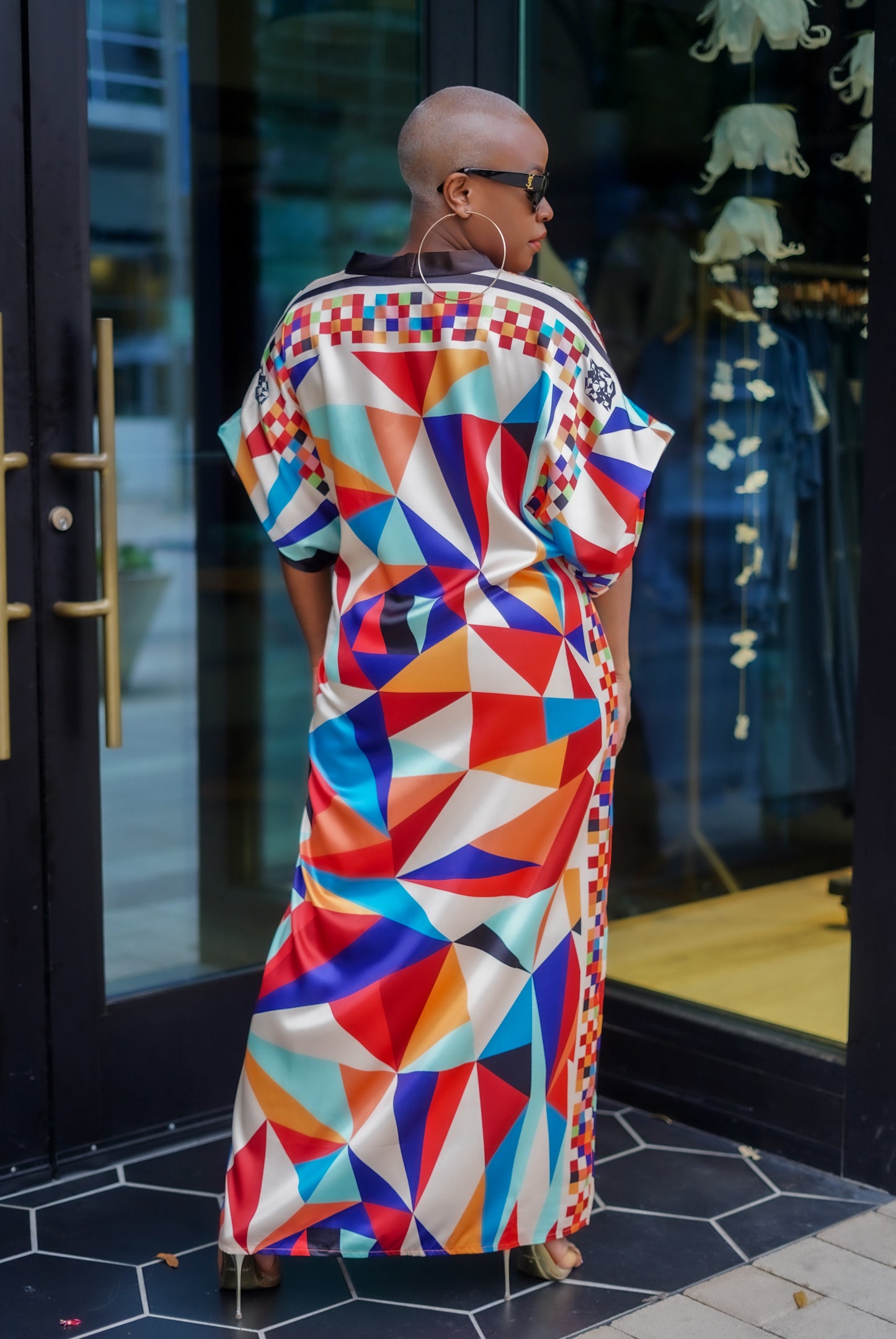 Kaleidescope Print Kimono--Will Ship The Week Of 4/28/25