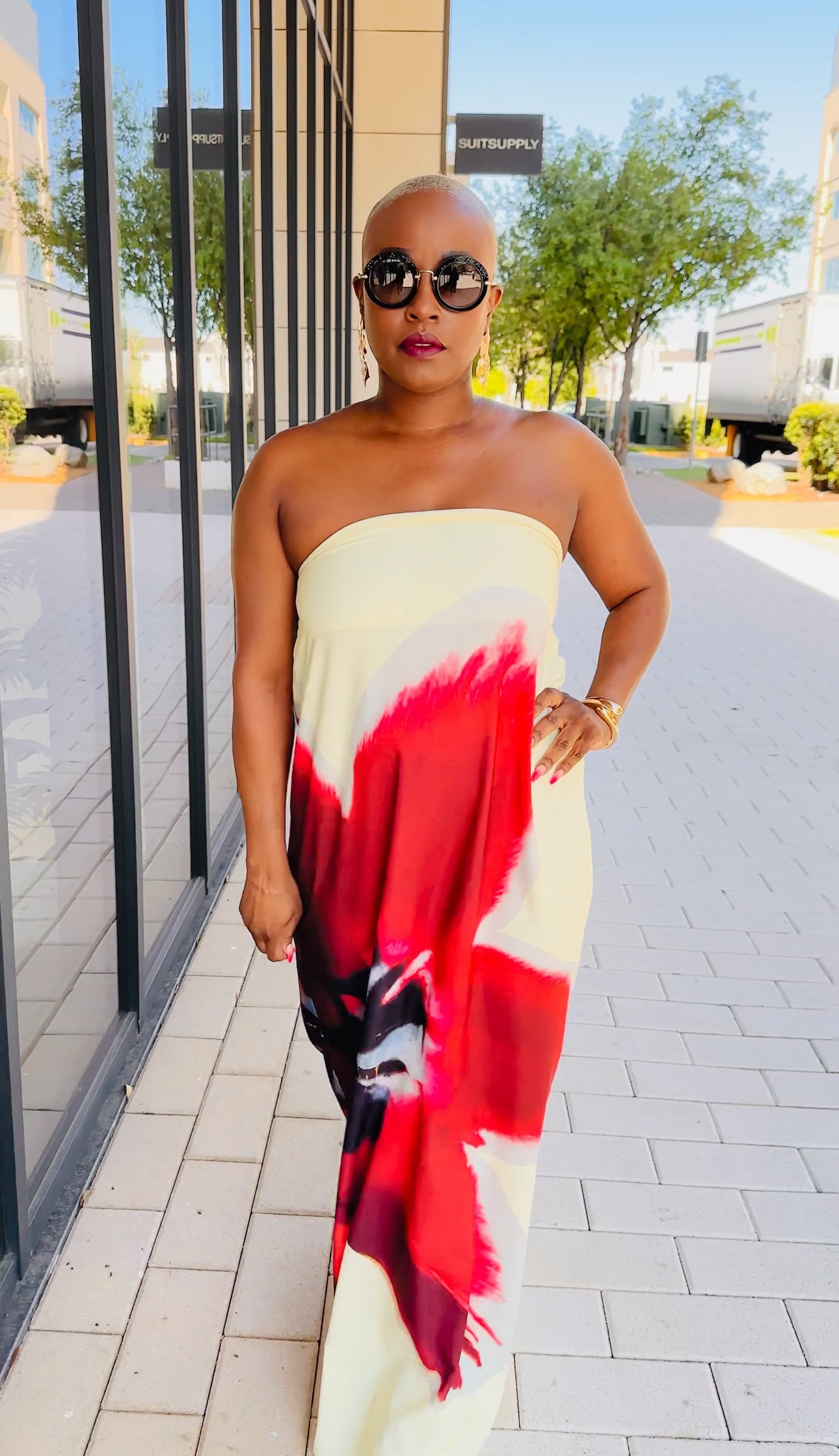 Belted Bloom Maxi Dress -- Will Ship The Week Of 9/2/25