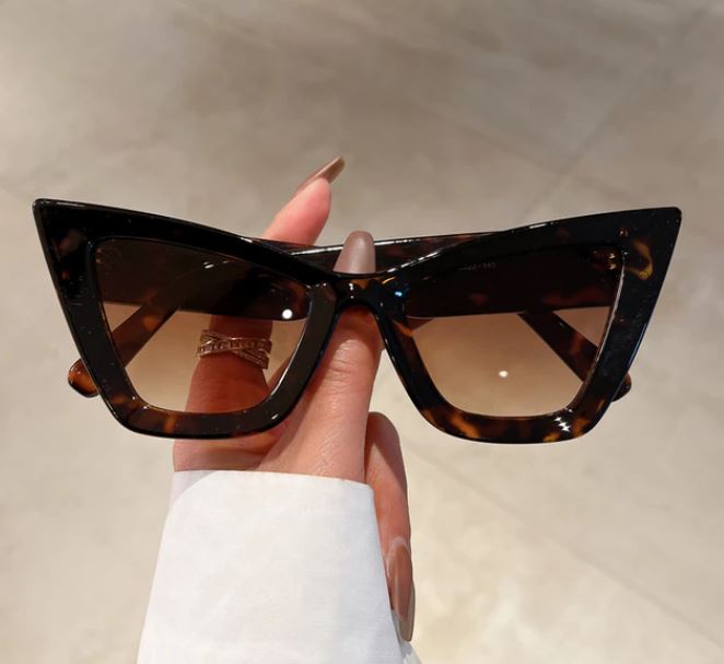 Oversized Cat Eye Sunglasses (Tortoise)—Will Ship The Week Of 11/10/25