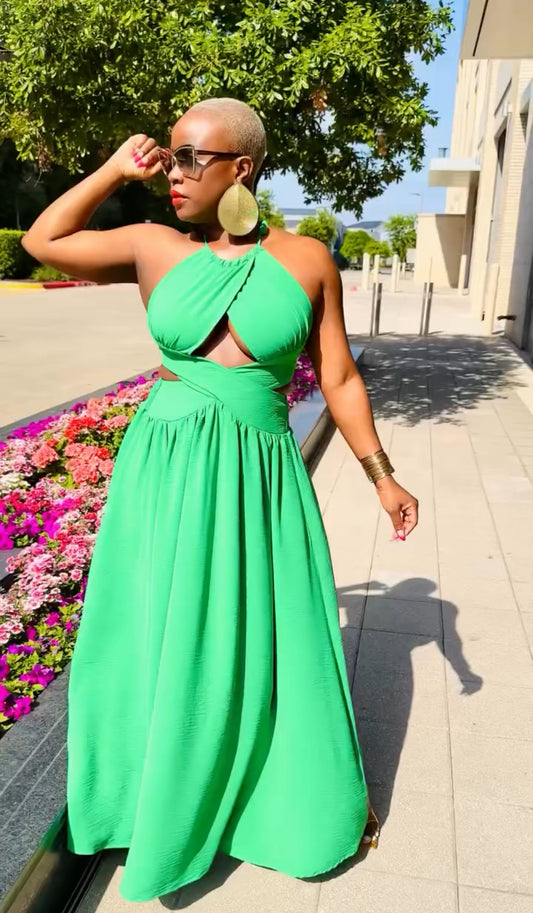 Emerald Escape Maxi Dress —Will Ship The Week Of 11/10/25