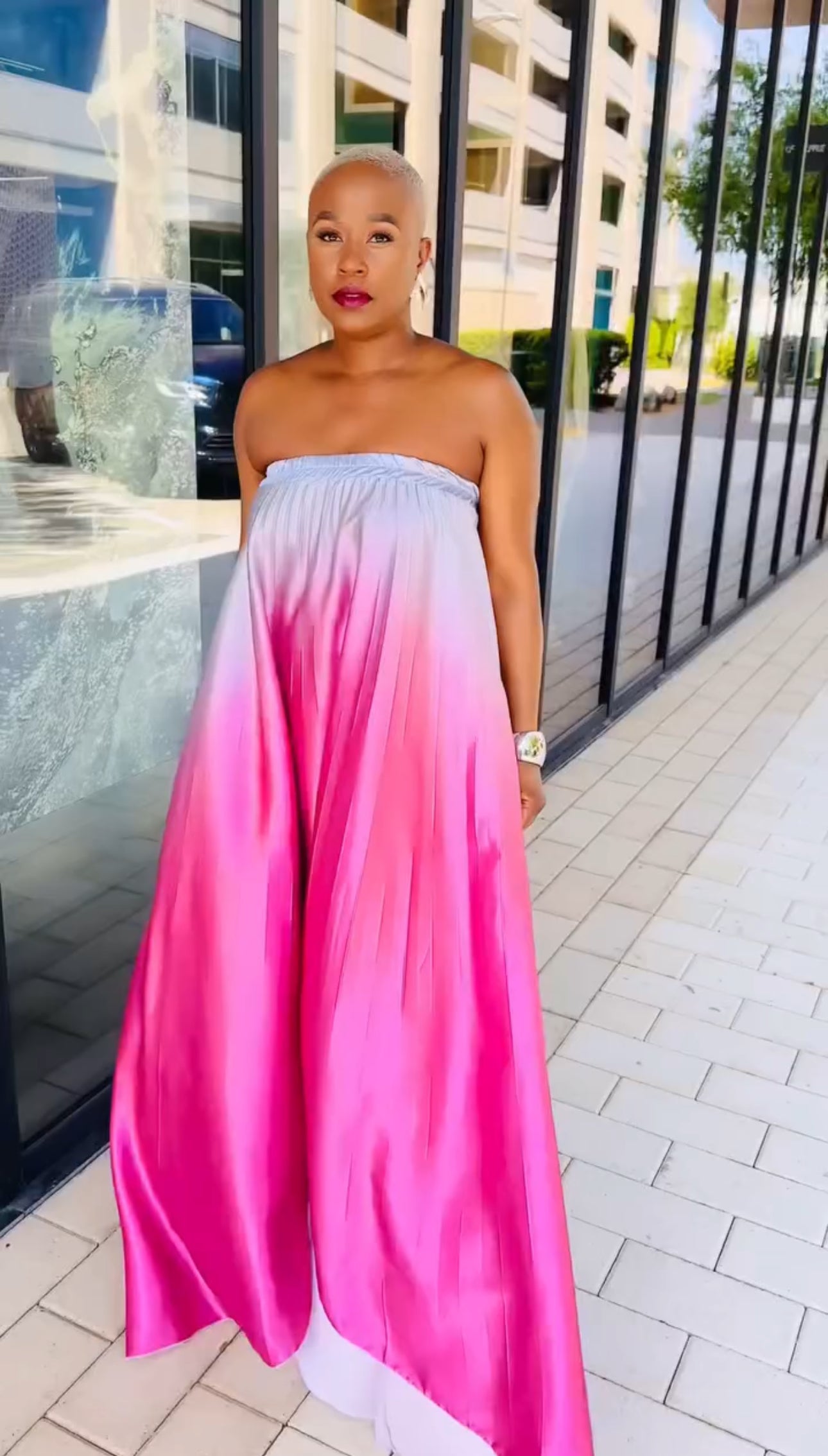 Velvet Dusk Pleated Dress—Will Ship The Week Of 11/10/25