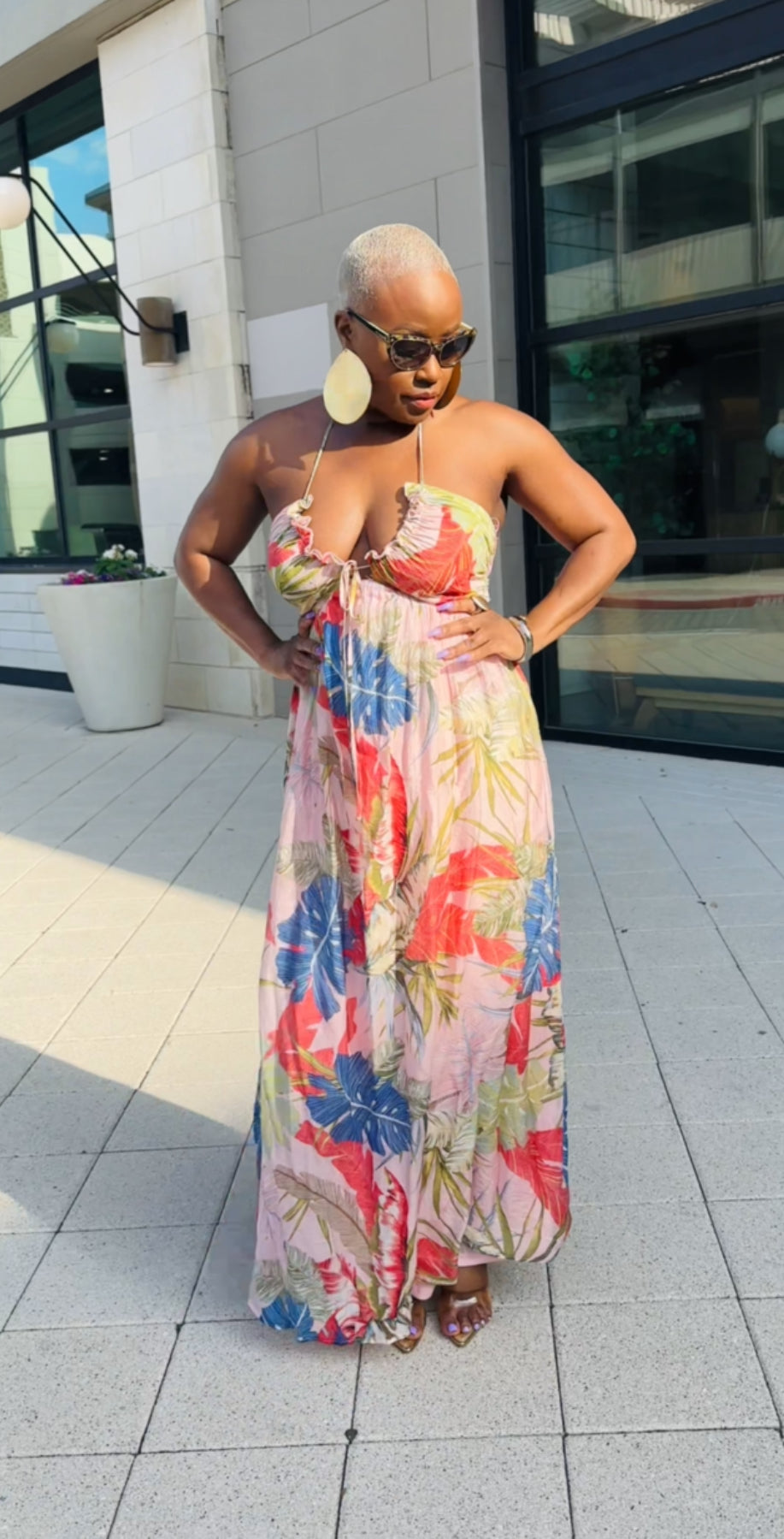The Perfect Vacay Dress (Tropical Print)