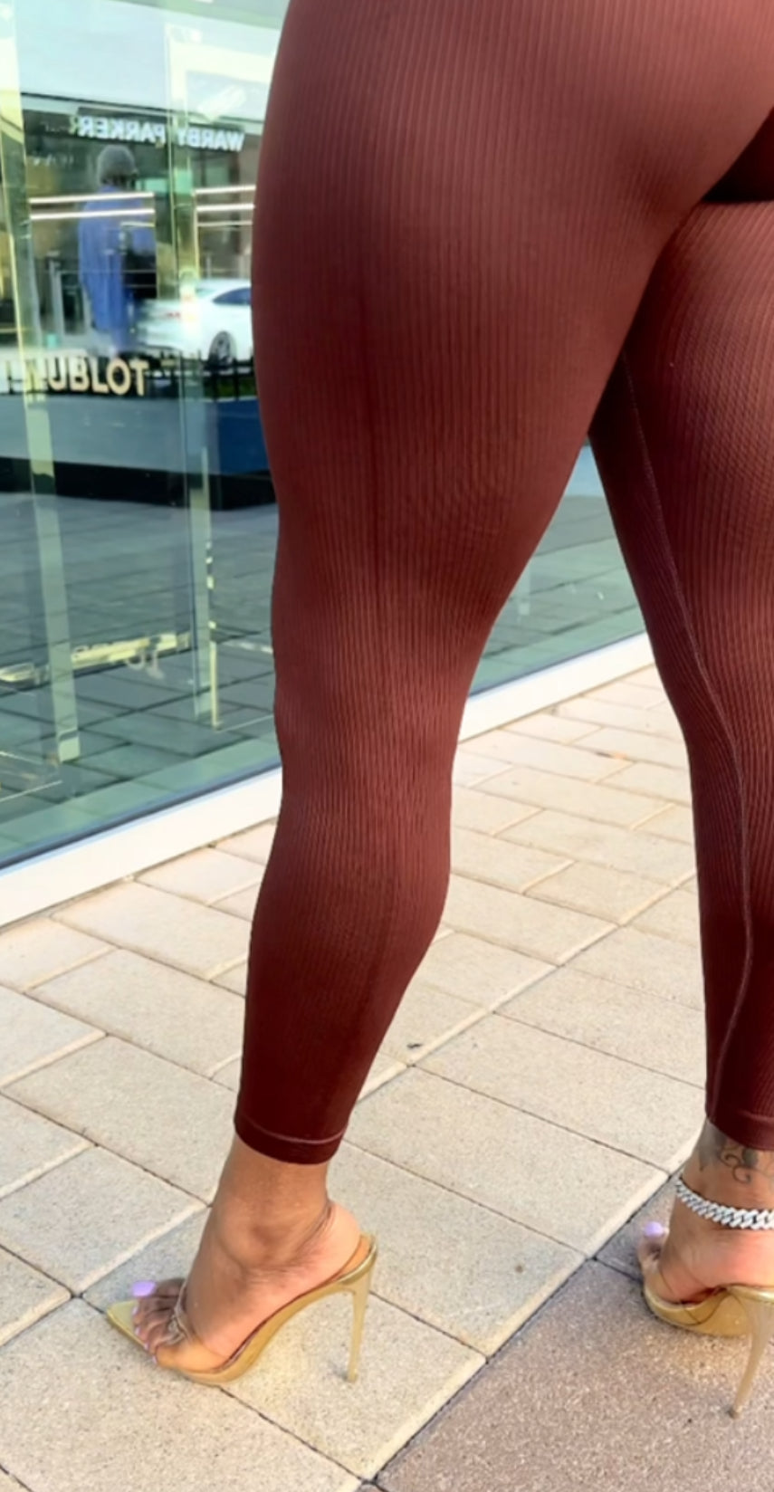 Ribbed Compression Bodysuit (Mocha)—Will Ship The Week Of 5/19/25