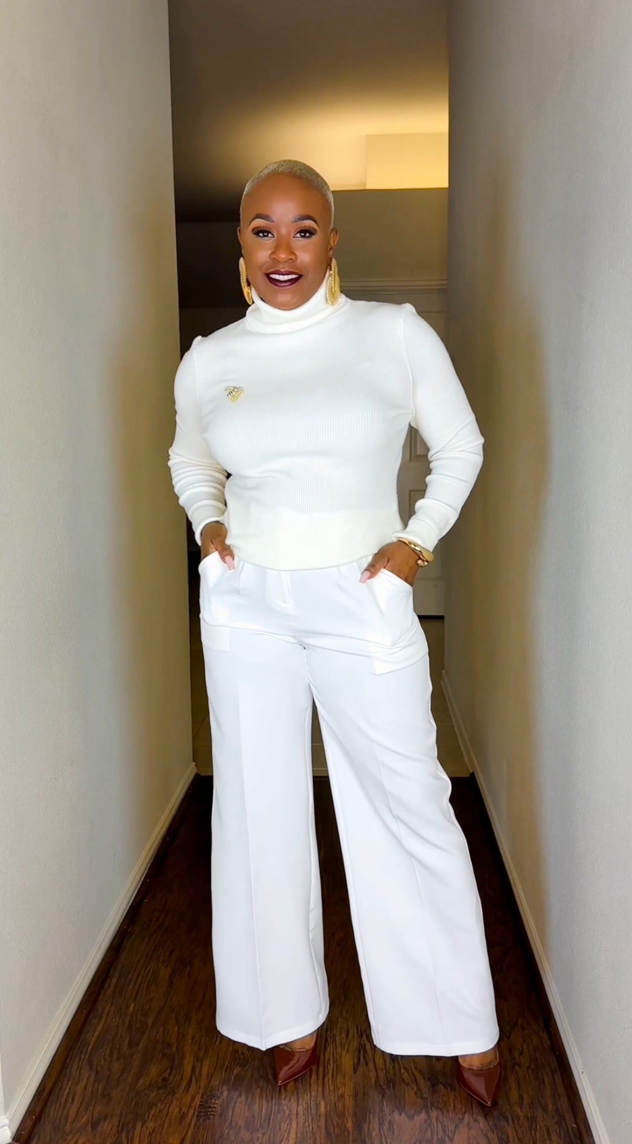 Golden Spiral Statement Earrings—Will Ship The Week Of 1/19/26