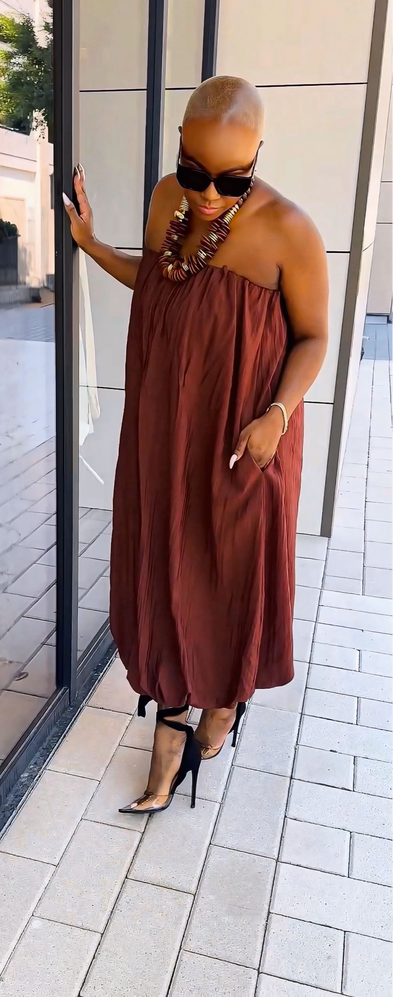Chocolate Soufflé Maxi Dress—Will Ship The Week Of 9/8/26