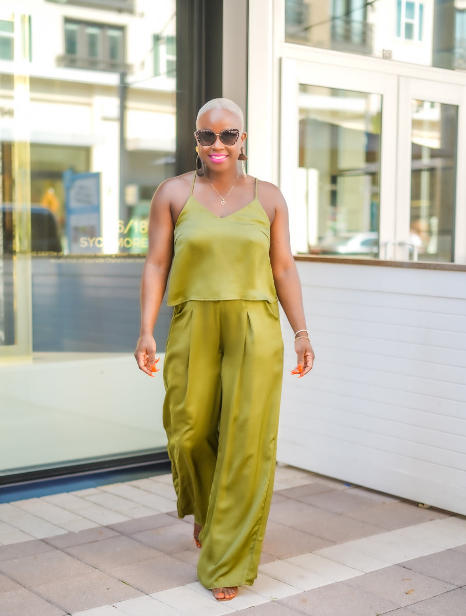 VNeck Cami Top & Pants Set Bossy Glamworks