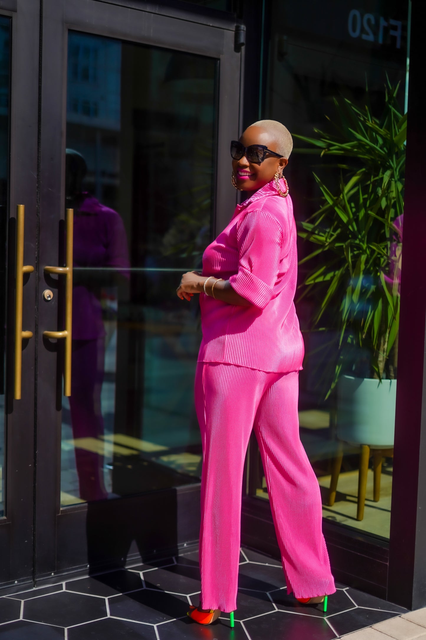 Weekend Vibes Wide Legged Pants Set (Red Rose)—Will Ship The Week Of 11/10/25