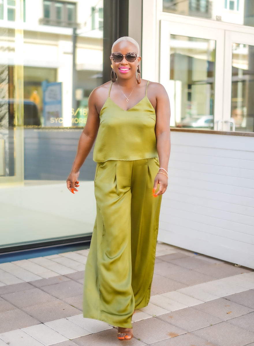 VNeck Cami Top & Pants Set Bossy Glamworks