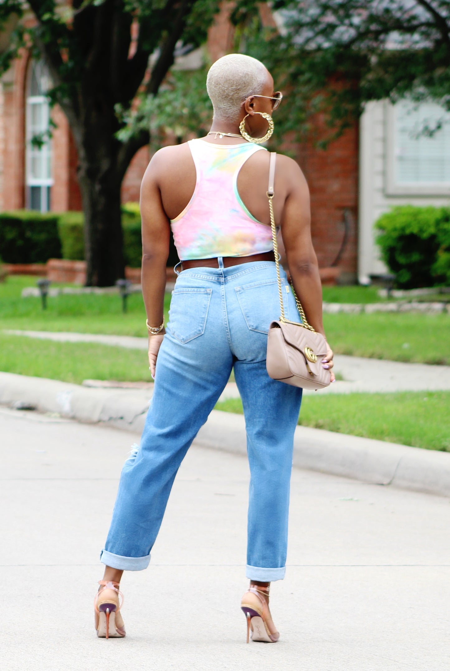 Distressed Boyfriend Jeans