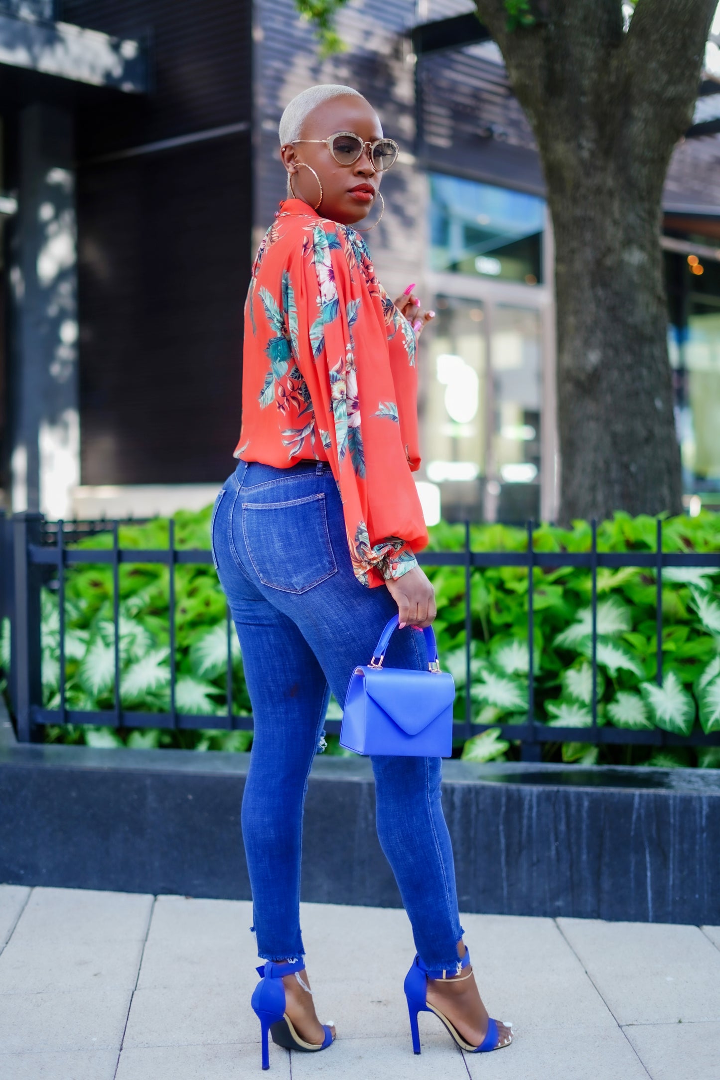 Tropical Blaze Printed Top