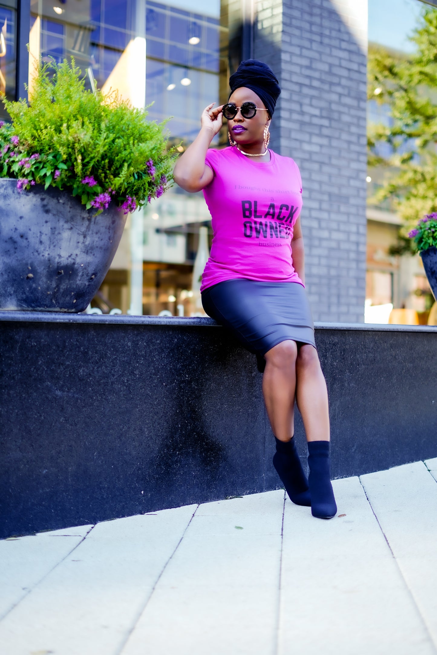 Boss Lady Faux Leather Pencil Skirt—Will Ship The Week Of 11/10/25