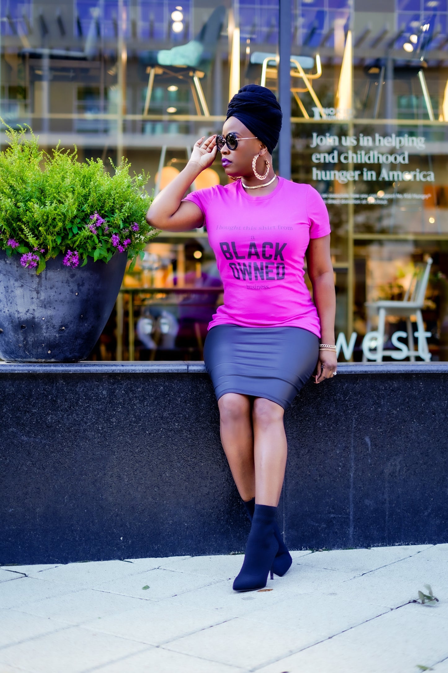 Boss Lady Faux Leather Pencil Skirt—Will Ship The Week Of 11/10/25