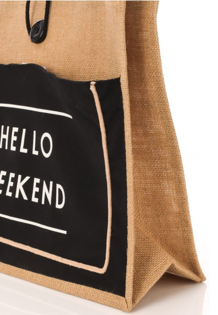 Hello Weekend Tote Bag—Will Ship The Week Of 11/10/25