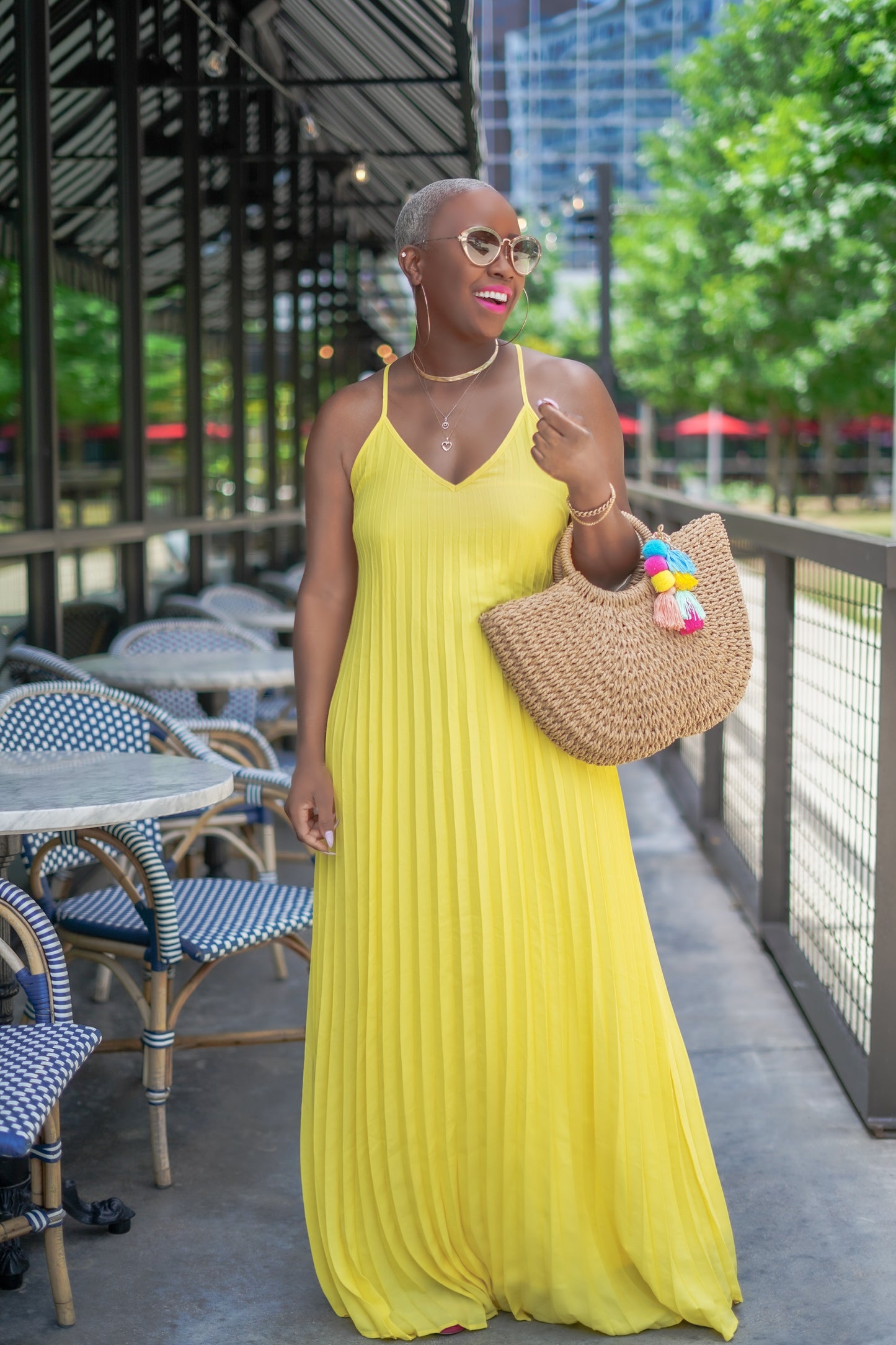 Love & Lemons Pleated Maxi Dress