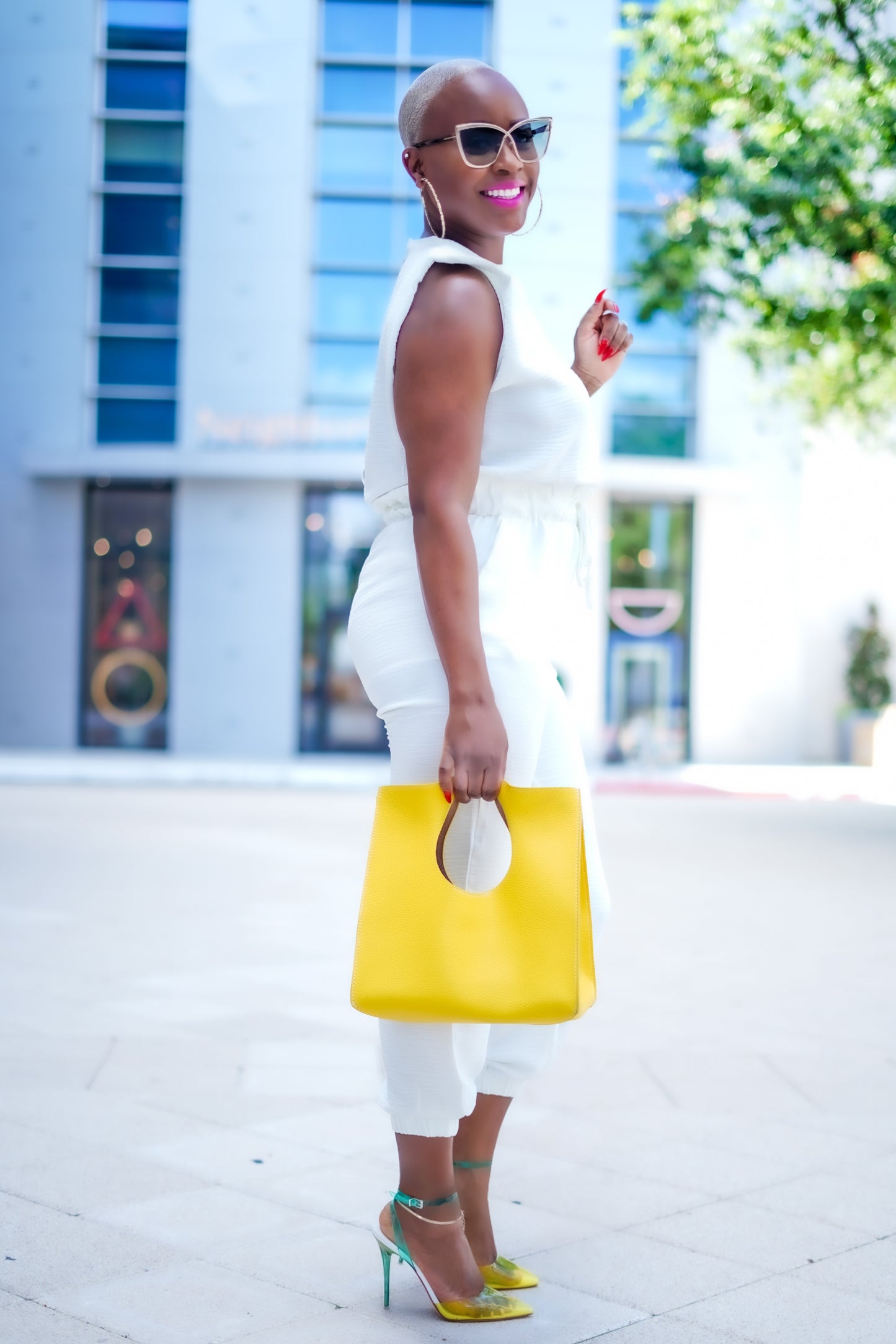 Off-White Muscle Padded Sleeveless Jumpsuit