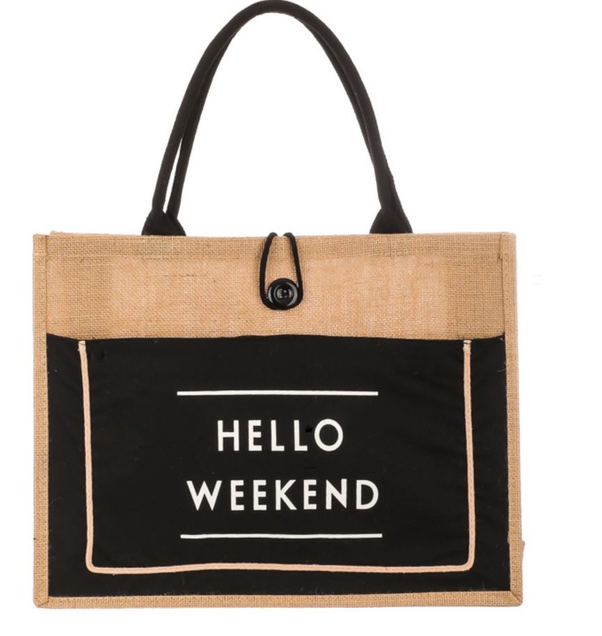 Hello Weekend Tote Bag—Will Ship The Week Of 11/10/25