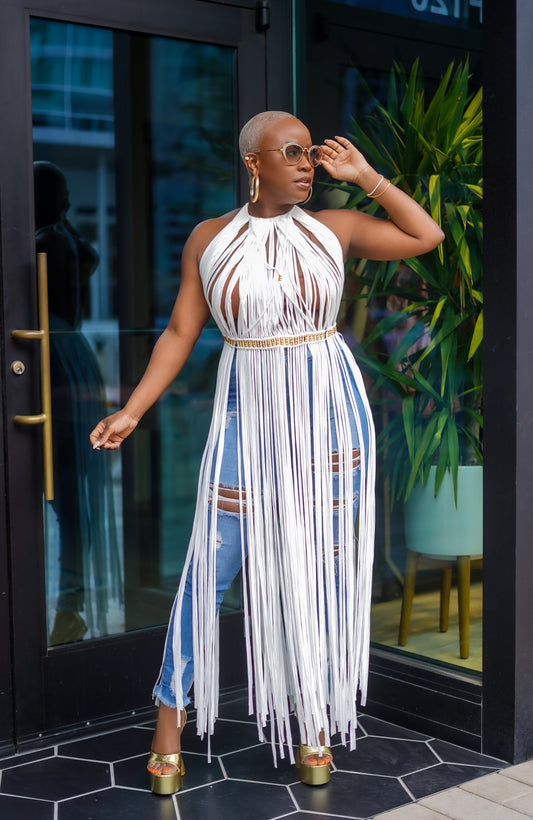 Retro Fringe Cover Up