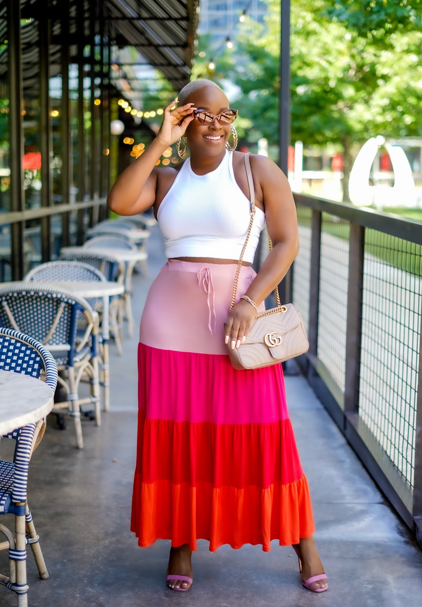 PLUS SIZE—Caramel Queen Ribbed High Neck Cropped Top (White)
