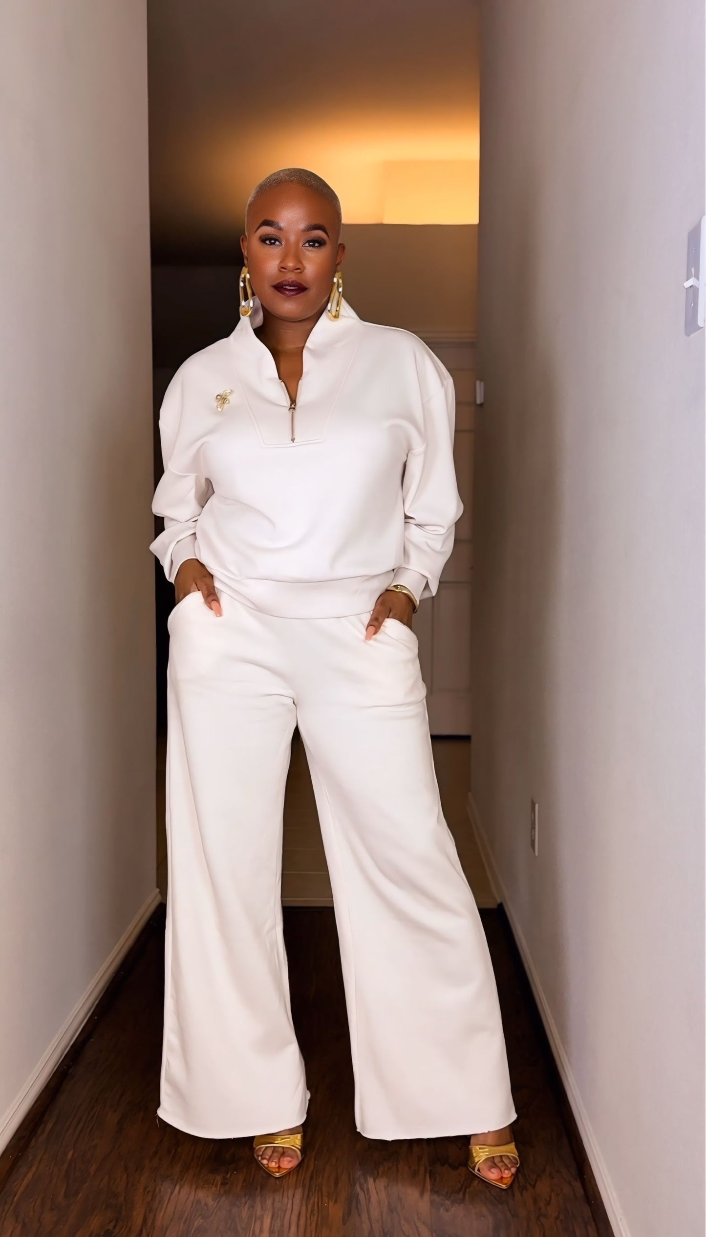 The Cream Luxe Lounge Set