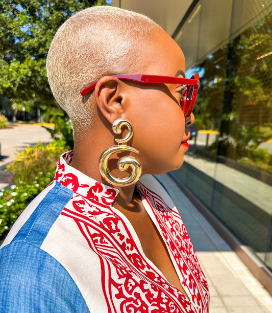 Casablanca Gold Earrings—Will Ship The Week Of 8/17/26