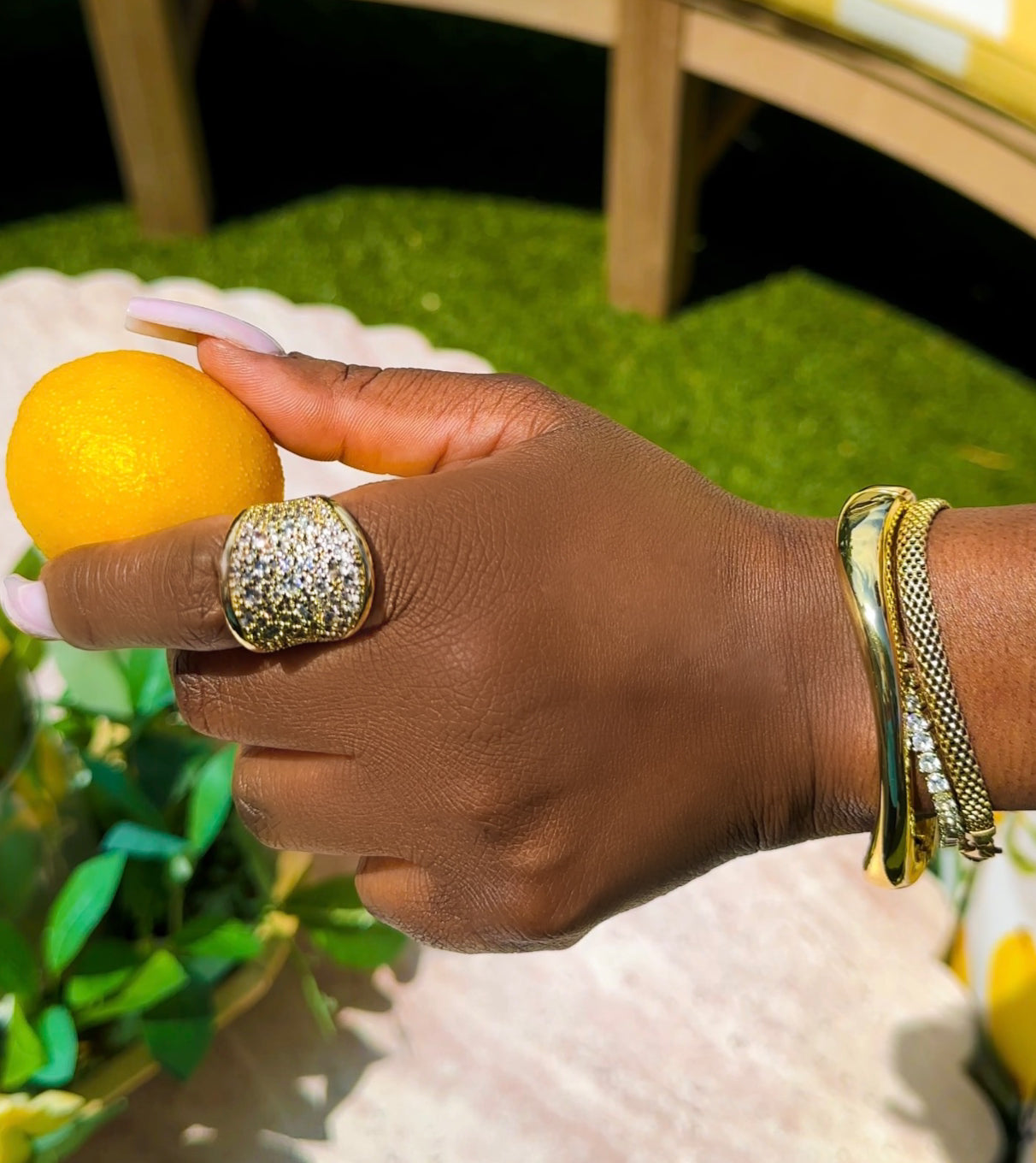 Champagne Drip Statement Ring—Will Ship The Week Of 6/15/26