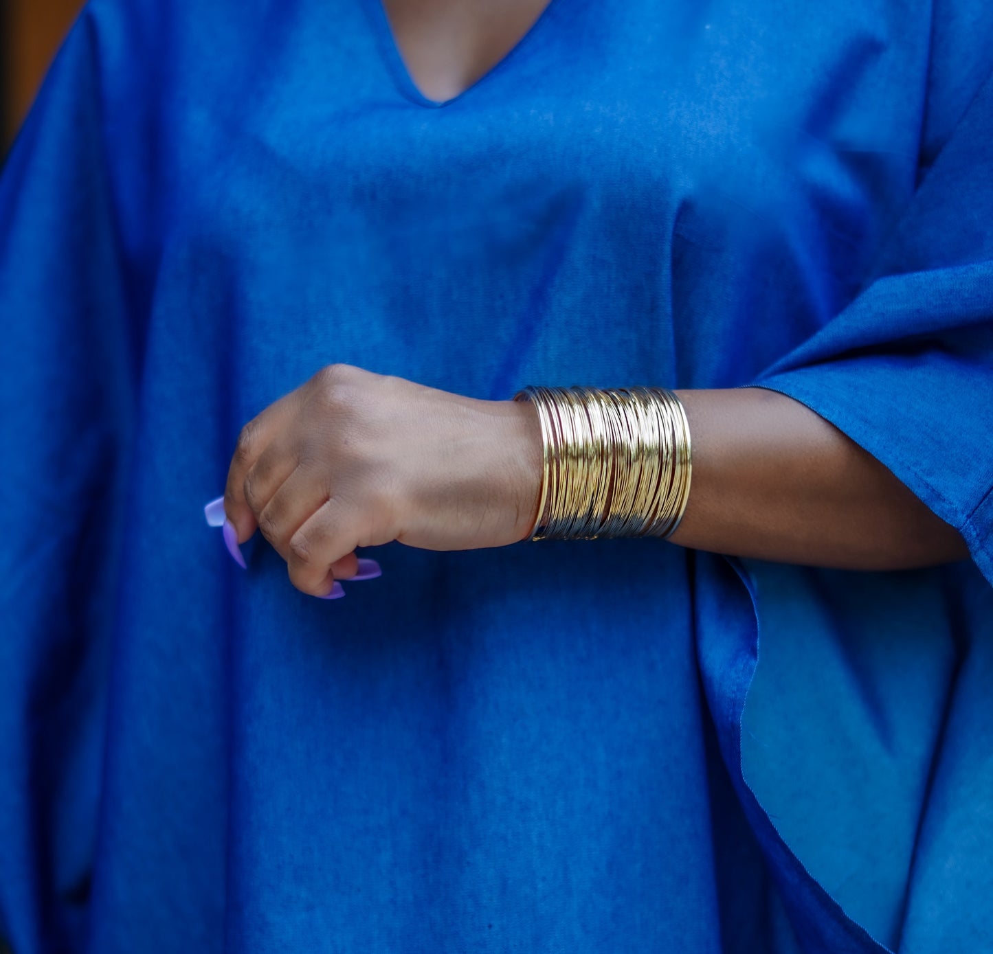 Gold Wired Cuff Bracelet—Will Ship The Week Of 4/28/25