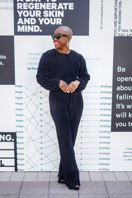 PLUS SIZE—Dana Pants Set (Black)—Will Ship The Week Of 9/2/25