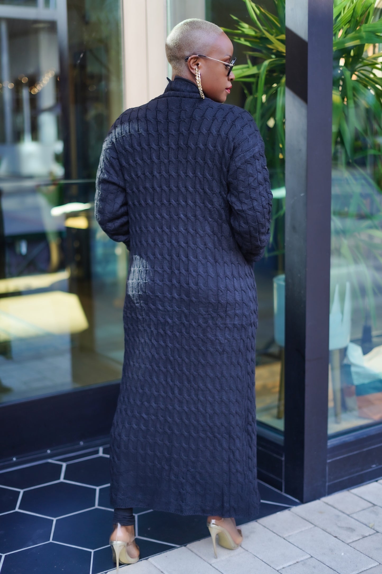 Sunny Autumn Long Sleeve Cardigan (Black)--Will Ship The Week Of 9/2/25