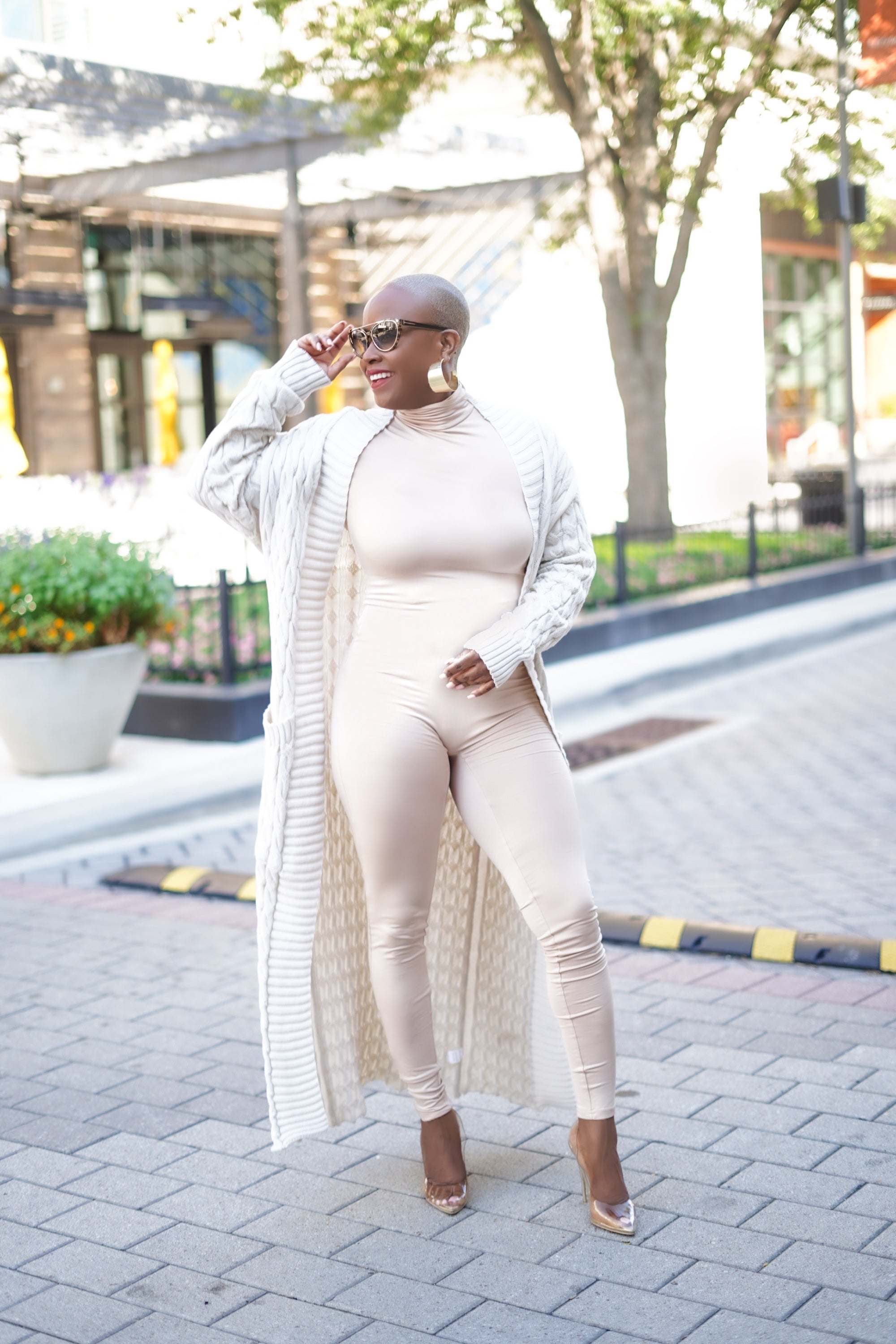PLUS SIZE—Sunny Autumn Long Sleeve Cardigan (Cream)--Will Ship The Week Of 6/3/24