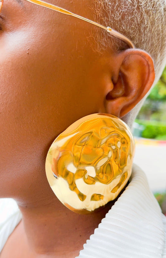 Liquid Gold Statement Earrings—Will Ship The Week Of 5/18/26