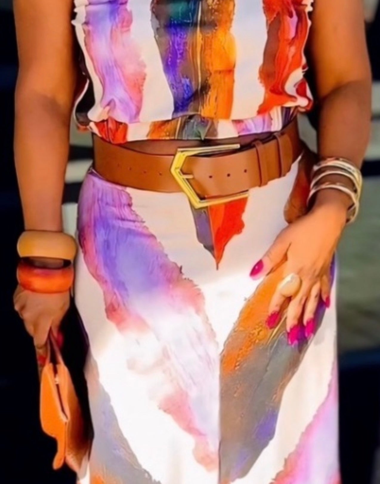 Earth Tones Wood Bangle Set—Will Ship The Week Of 3/2/26