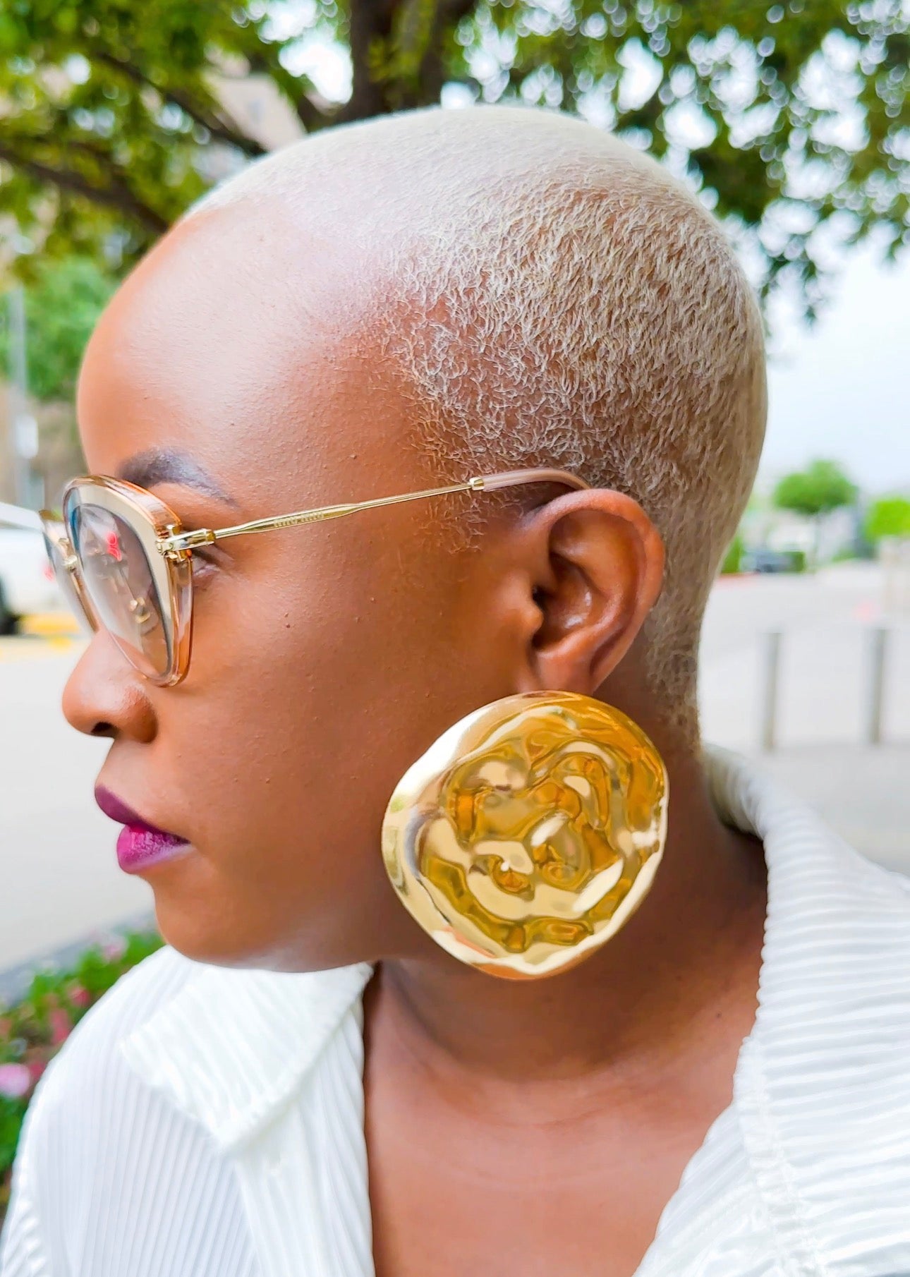 Liquid Gold Statement Earrings—Will Ship The Week Of 6/15/26