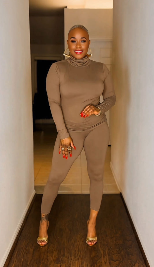 Glamorous Girl Matching Set (Light Mocha)