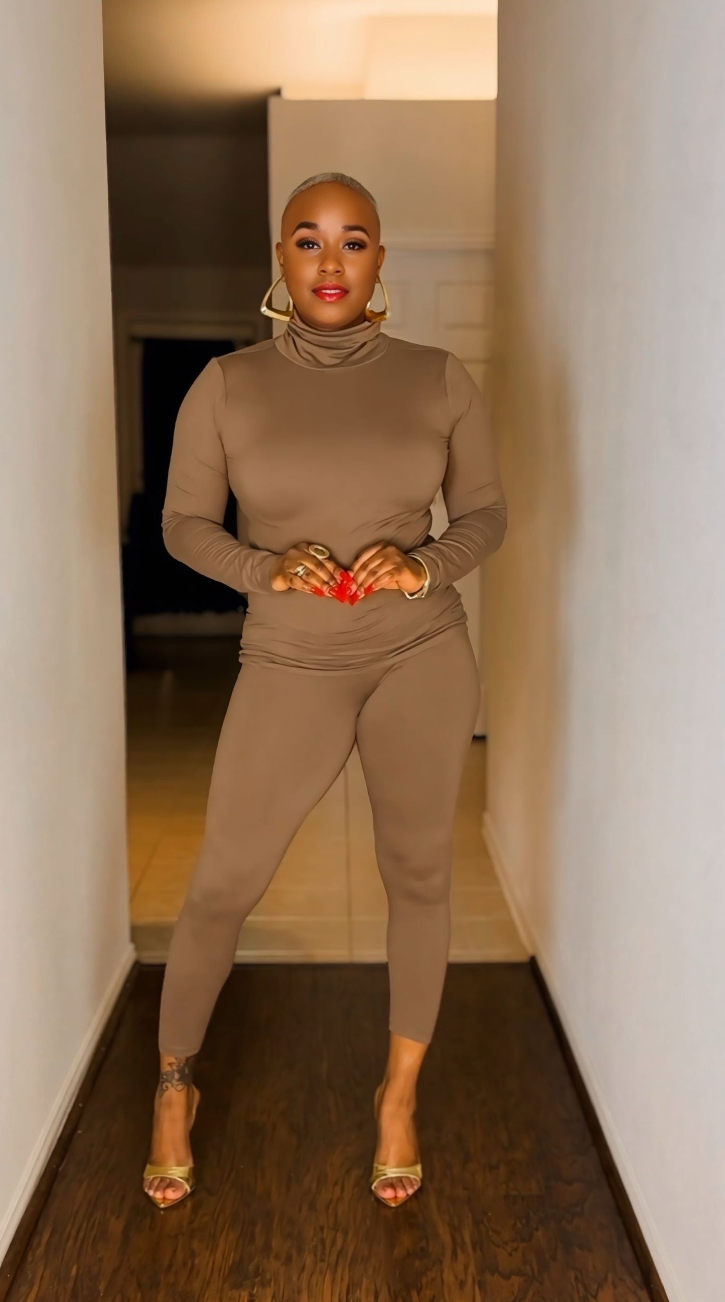 Glamorous Girl Matching Set (Light Mocha)