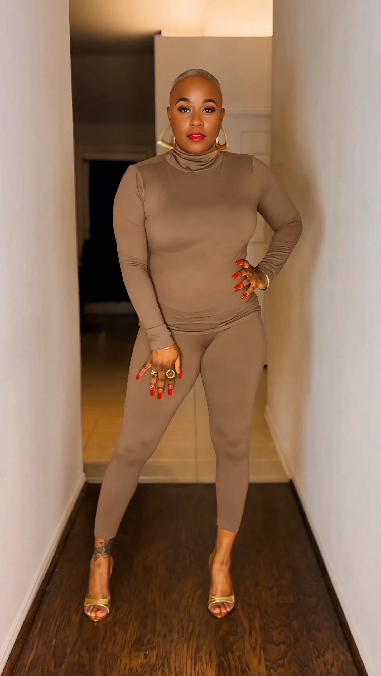 Glamorous Girl Matching Set (Light Mocha)