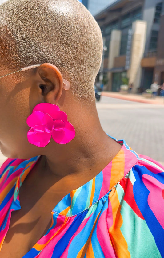 Petal Pop Statement Earrings—Will Ship The Week Of 5/18/26