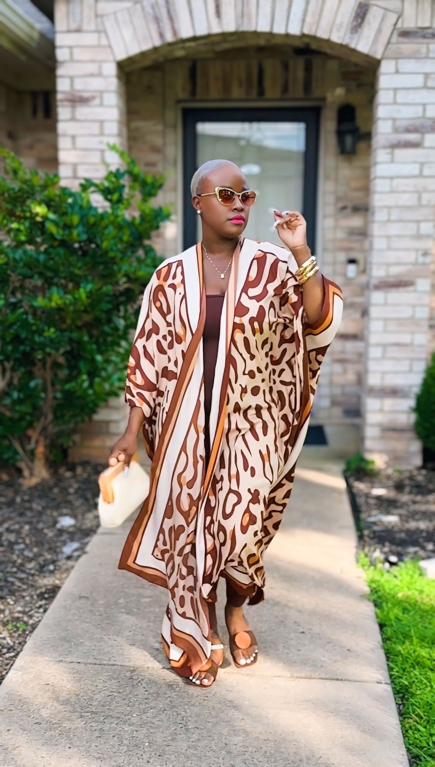 Glam Luxe Safari Kimono—Will Ship The Week Of 6/22/26
