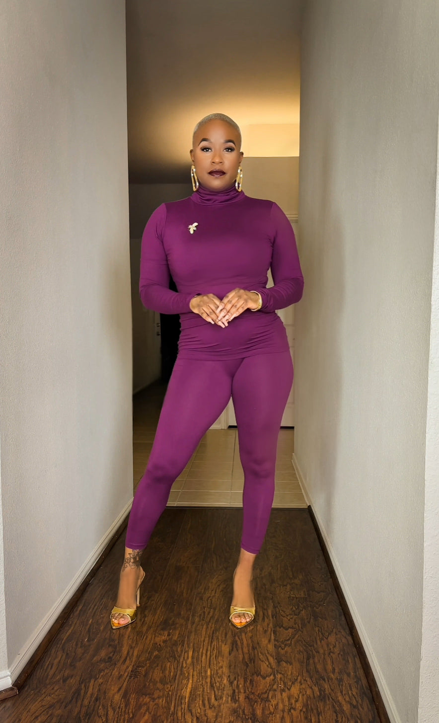 Glamorous Girl Matching Set (Berry)