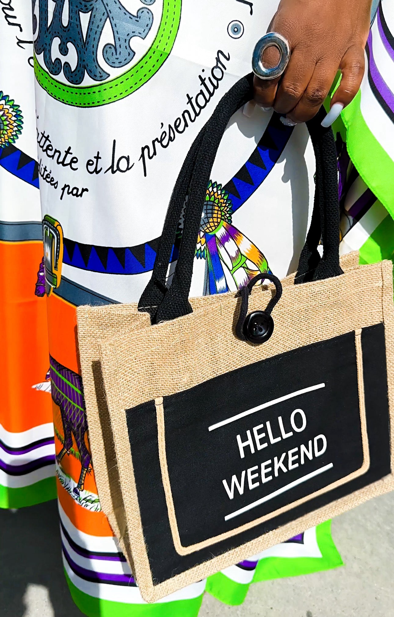 Mini Hello Weekend Tote Bag—Will Ship The Week Of 7/13/26