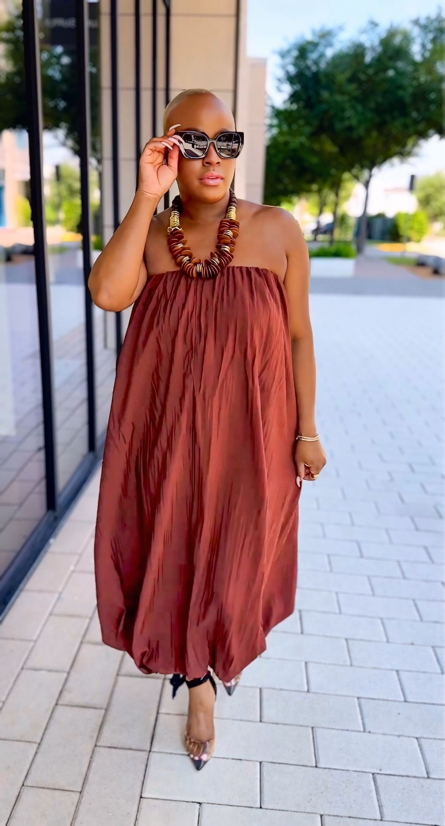 Chocolate Soufflé Maxi Dress—Will Ship The Week Of 9/8/26
