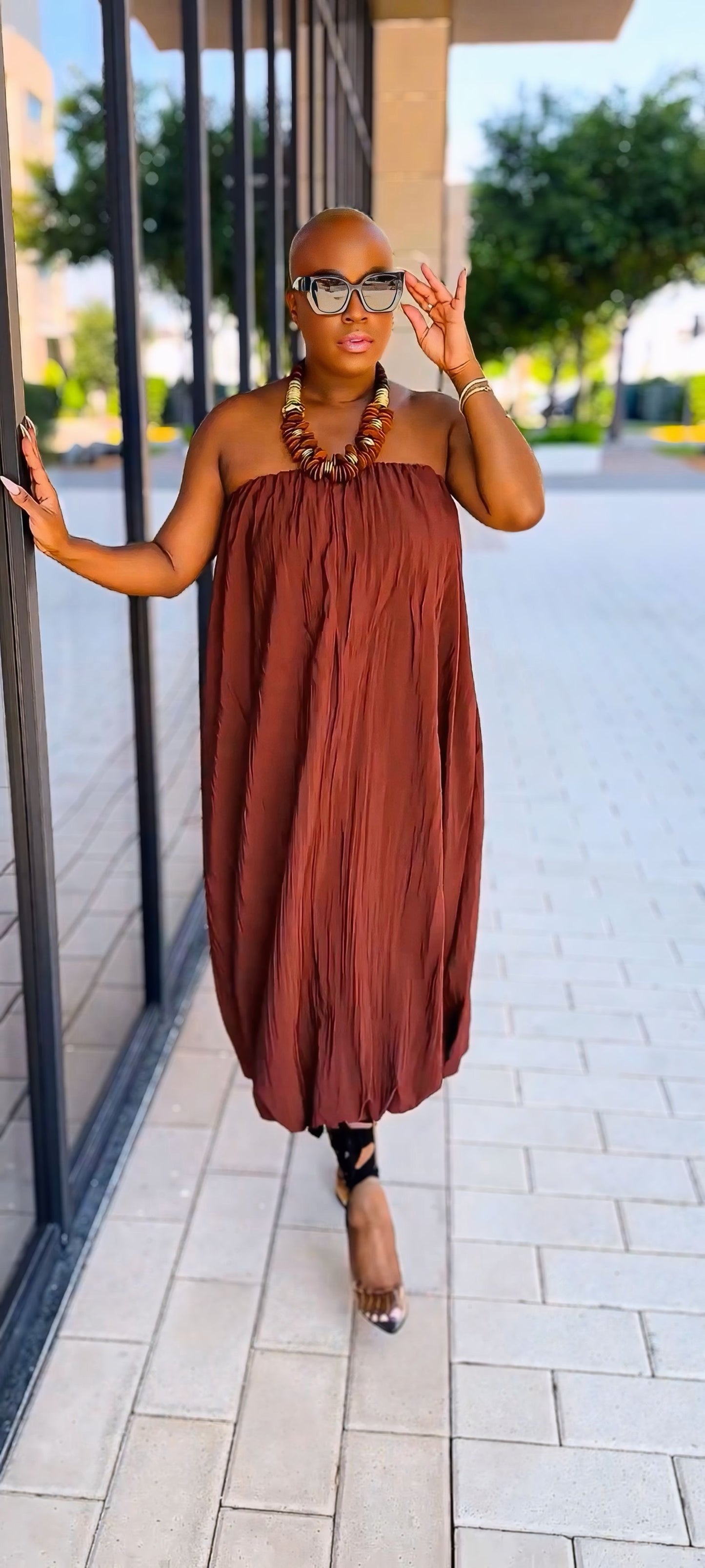 Chocolate Soufflé Maxi Dress—Will Ship The Week Of 9/8/26