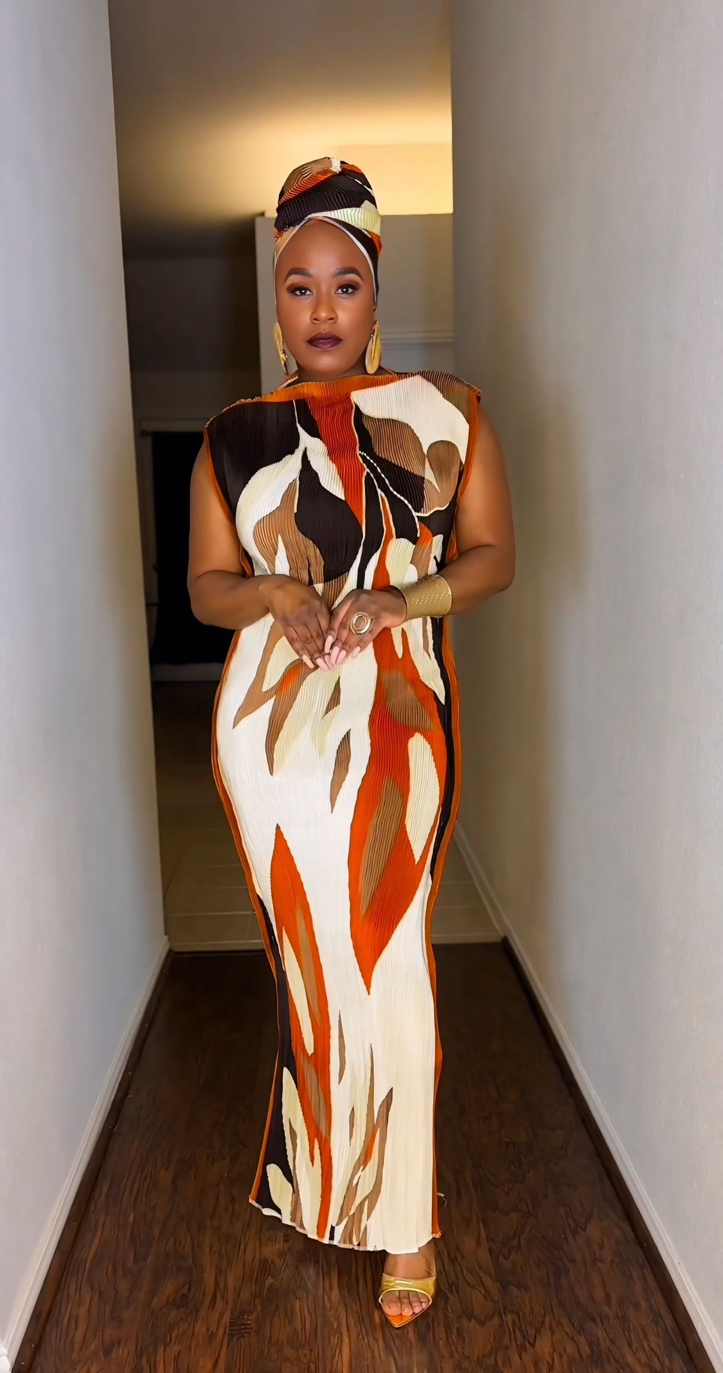 The Earth Tone Goddess Maxi Dress—Will Ship The Week Of 1/19/26