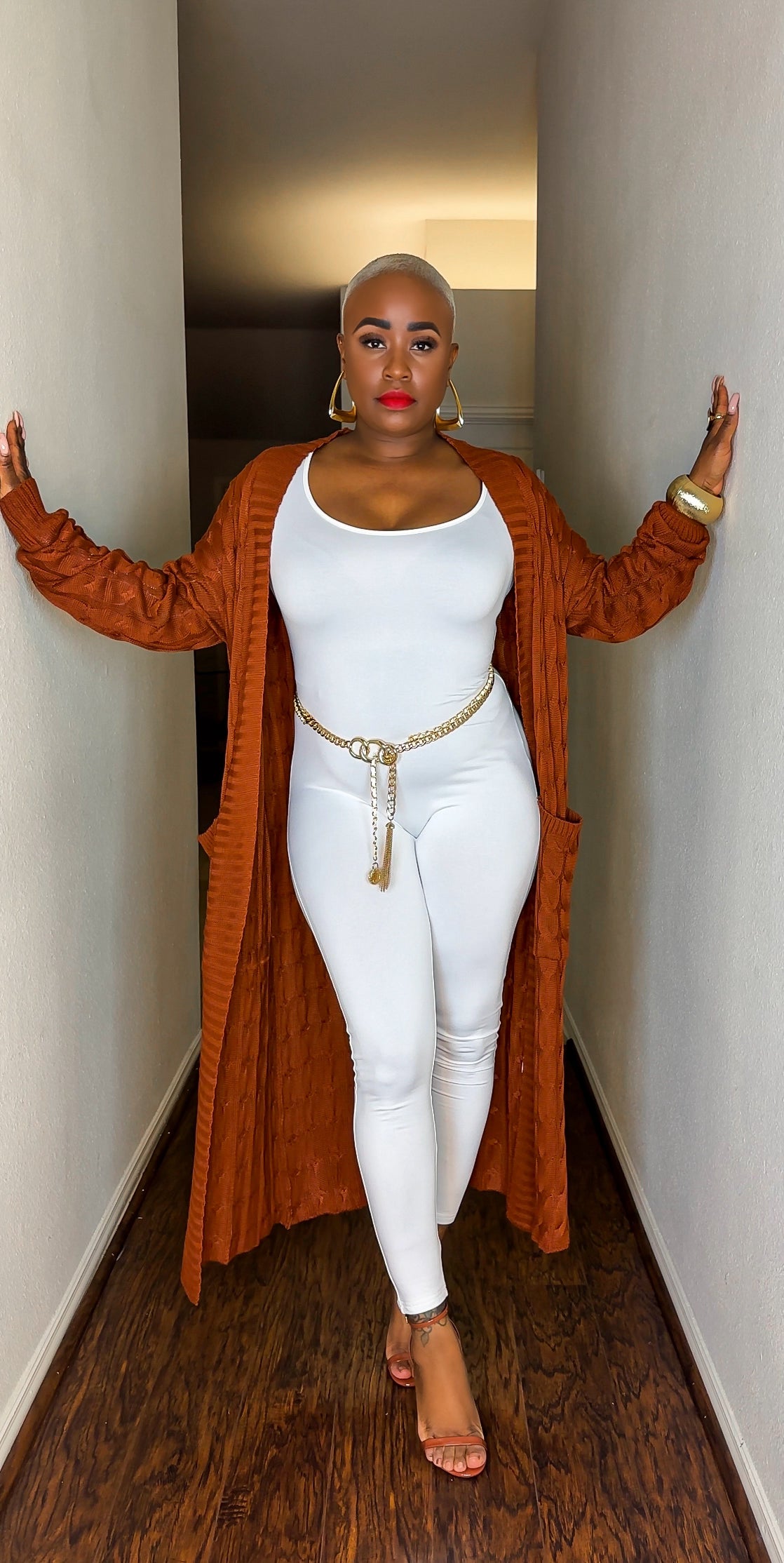 Sunny Autumn Long Sleeve Cardigan (Milk Chocolate)—Will Ship The Week Of  1/19/26